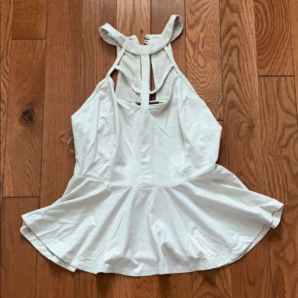 Suede tank top